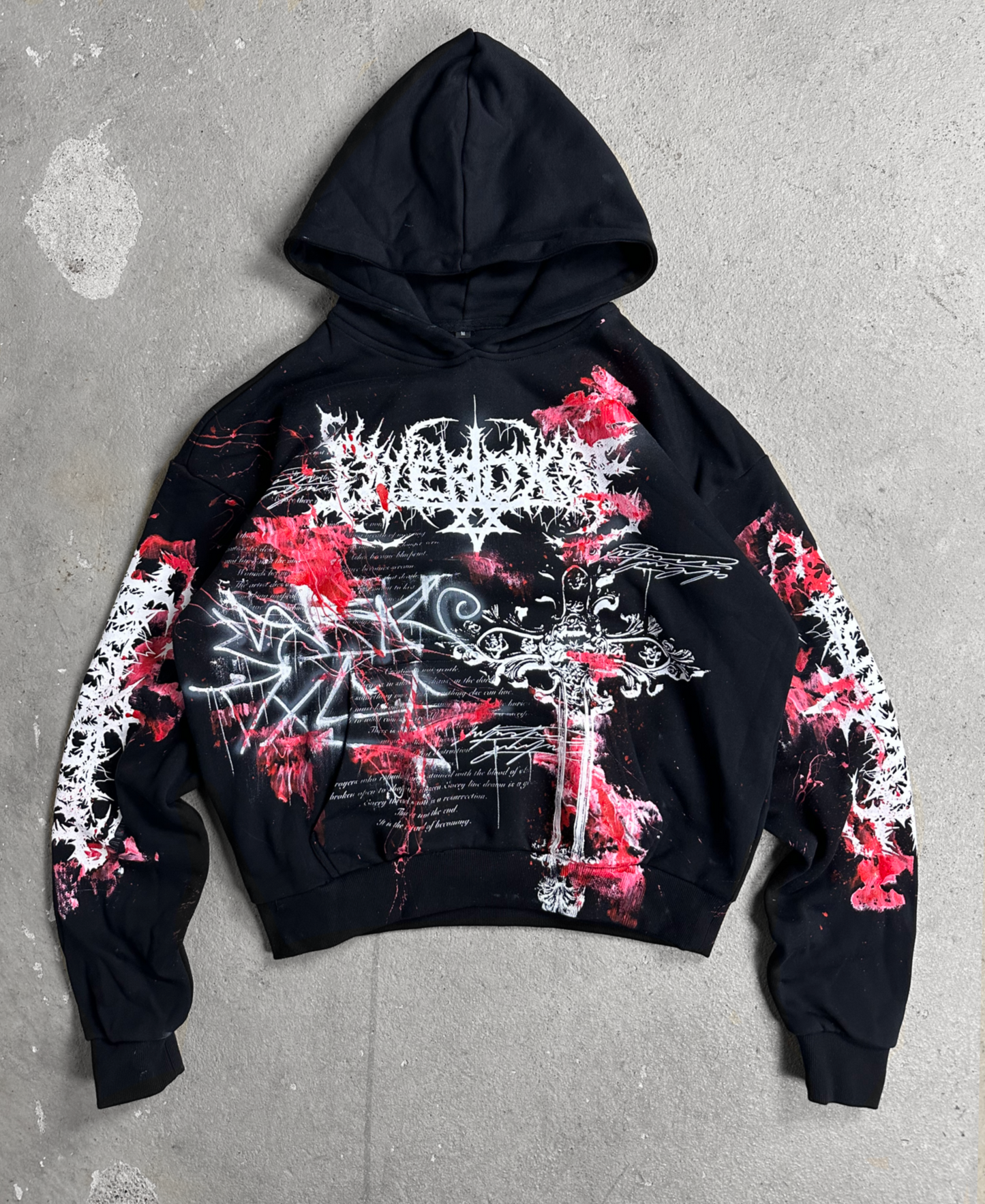 1of1 BLOODY OVERDXSE HOODIE size M