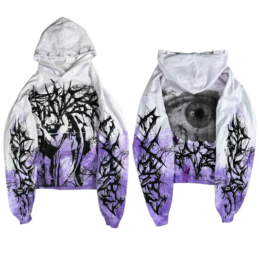 1of1 spiked OVERDXSE „REVELATION XIII“  HOODIE Size XL