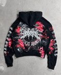 1of1 spiked BLOODY OVERDXSE HOODIE size M