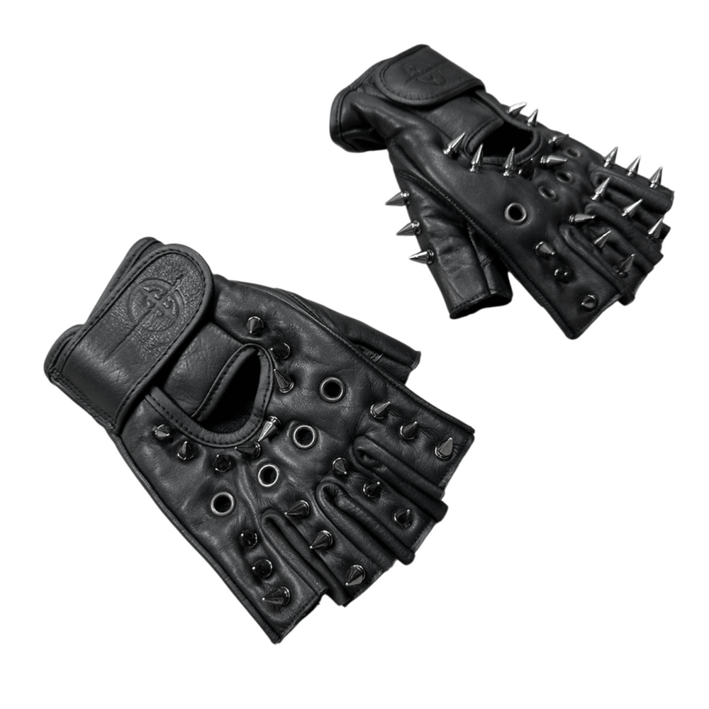 spiked OVERDXSE CORE half-Finger GLOVES all sizes