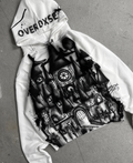 1of1 OVERDXSE AIRBRUSH CASTLE HOODIE size S