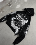 1of1 spiked OVERDXSE HOODIE size L
