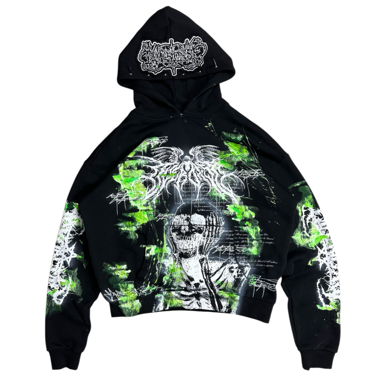1of1 spiked OVERDXSE EDEN HOODIE size XL
