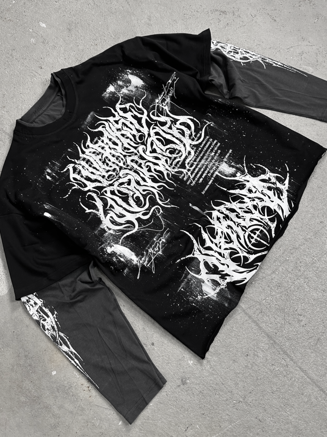 1of1 double layered OVERDXSE LONGSLEEVE size M