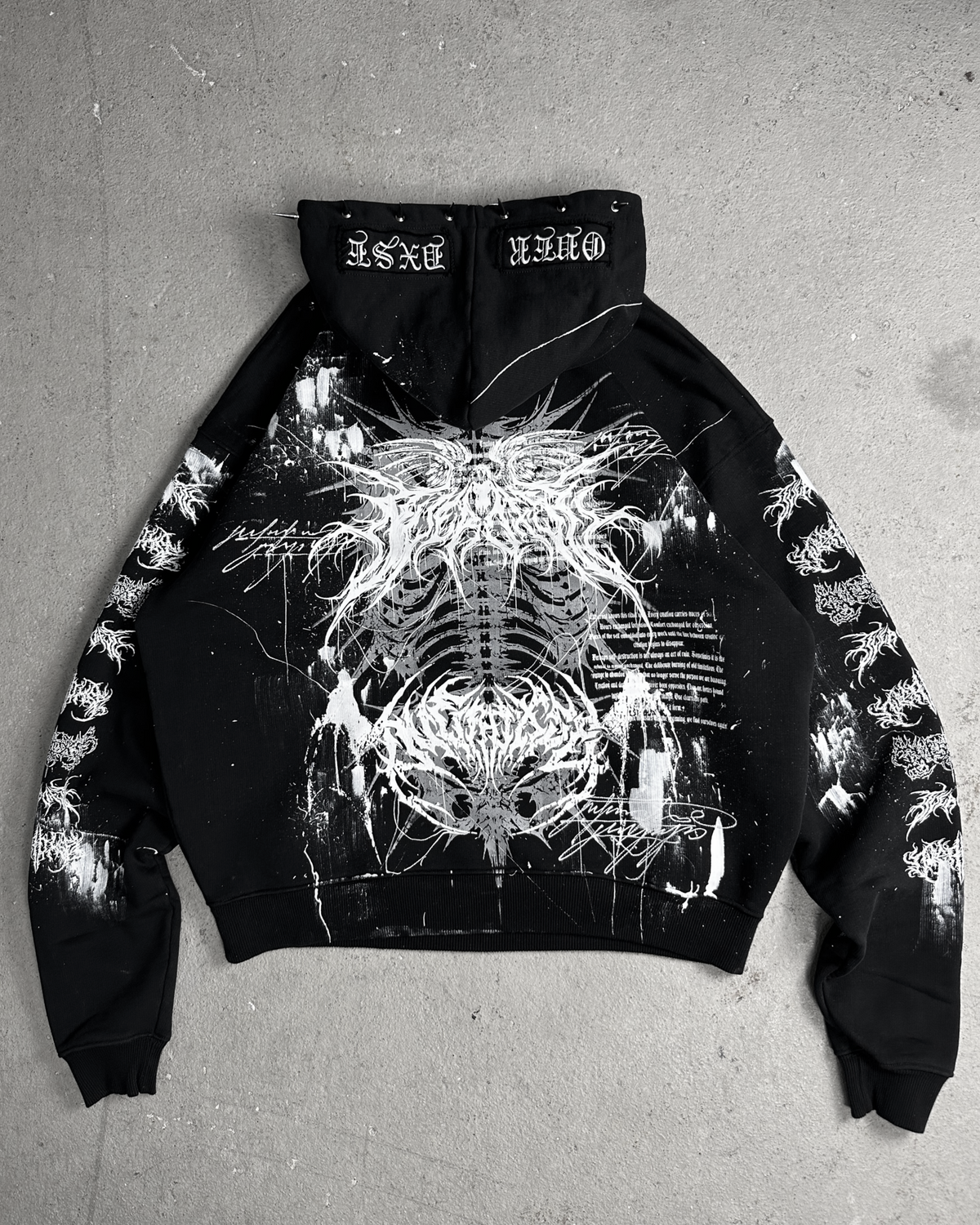 1of1 spiked OVERDXSE HOODIE size XXL