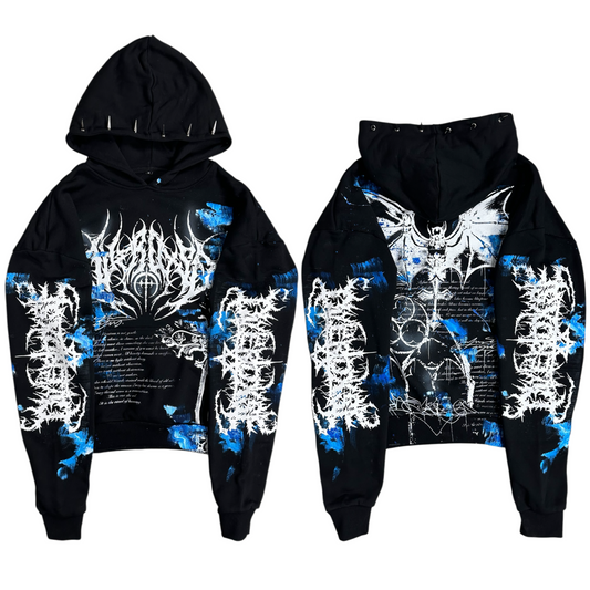 1of1 spiked OVERDXSE ABYSS HOODIE size M