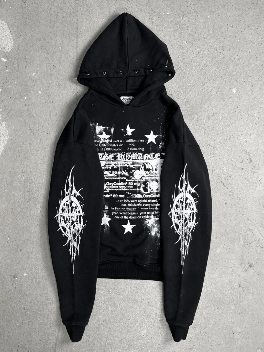 Limited spiked OVERDXSE „80mg /TEENAGE ROMANCE“ V.2 HOODIE all sizes