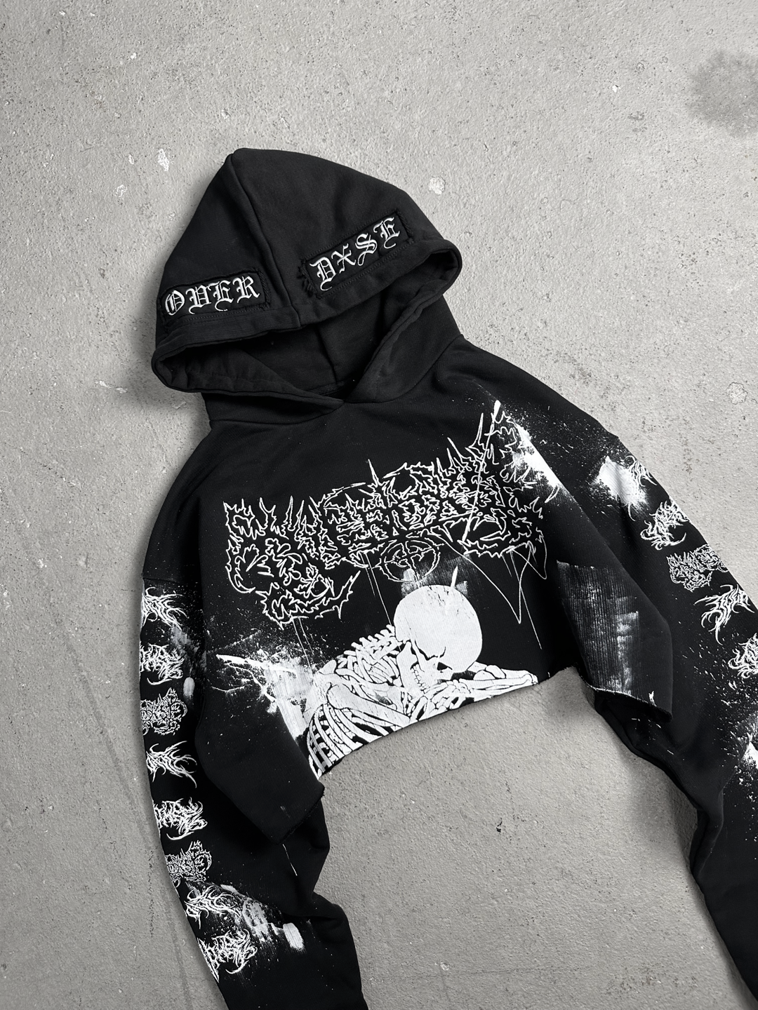 1of1 cropped OVERDXSE HOODIE size S