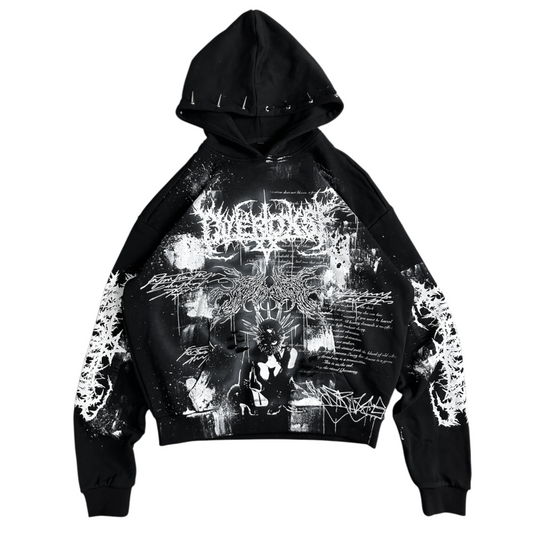 1of1 spiked OVERDXSE HOODIE size L