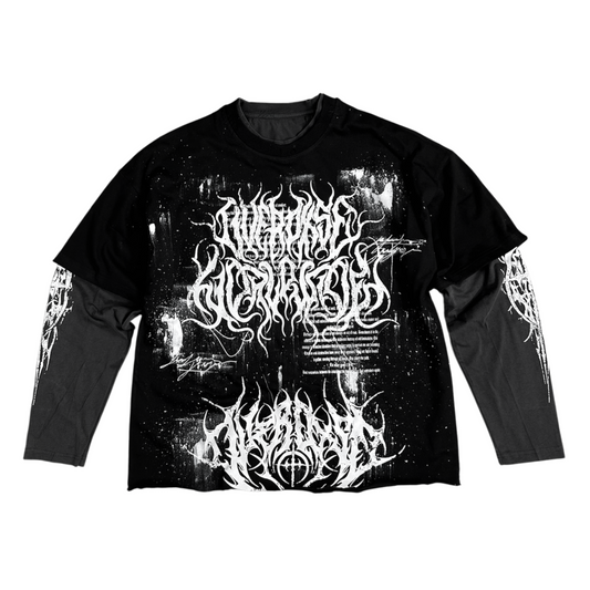1of1 double layered OVERDXSE LONGSLEEVE size M