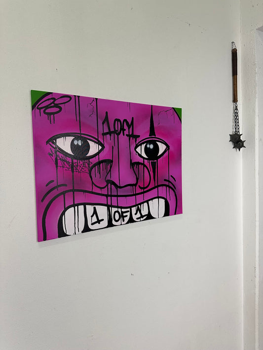 1of1 „FACE YOUR FEAR“ original canvas 60x80cm