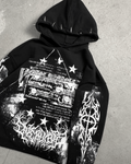 1of1 spiked OVERDXSE HOODIE size L