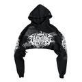 1of1 cropped spiked OVERDXSE HOODIE size M