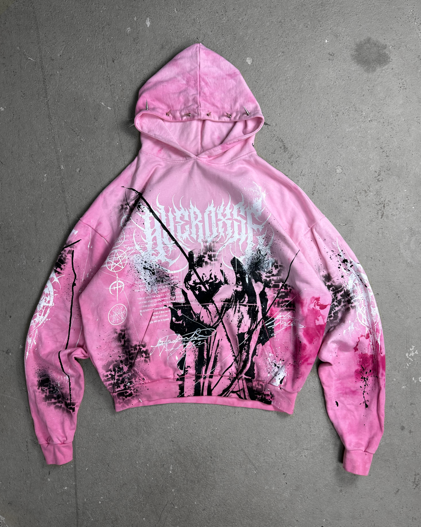 1of1 spiked OVERDXSE HOODIE size XXL