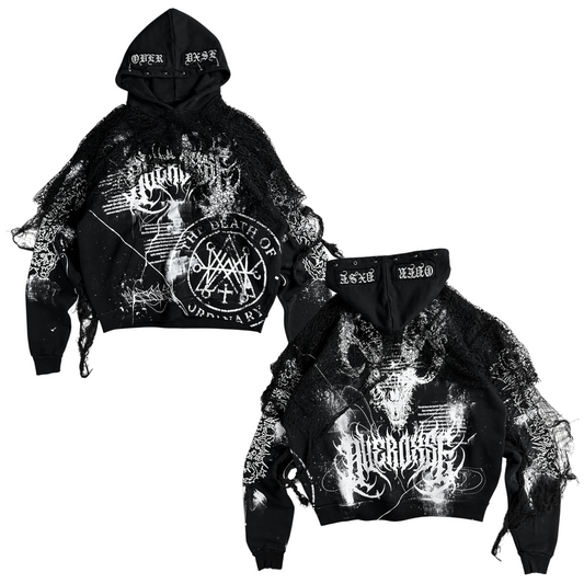 1of1 spiked OVERDXSE „PLAGUE“ HOODIE size XL