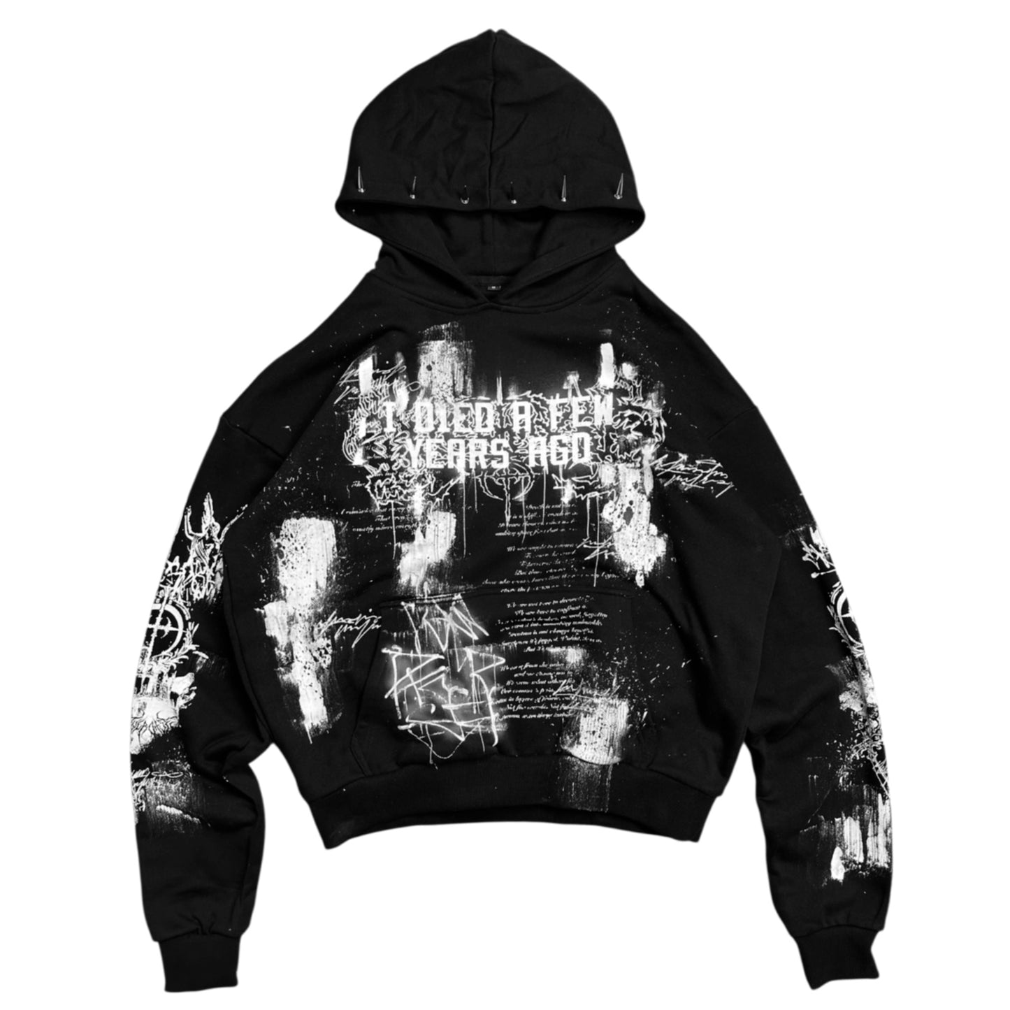 1of1 spiked OVERDXSE HOODIE size M