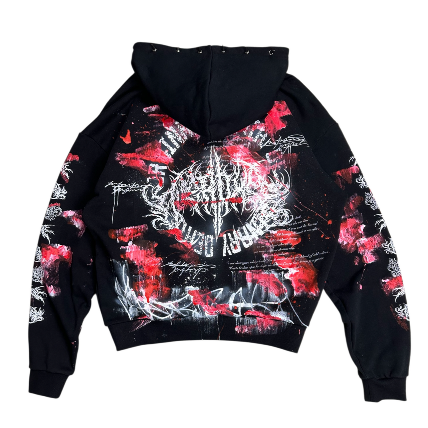 1of1 spiked BLOODY OVERDXSE HOODIE size XL