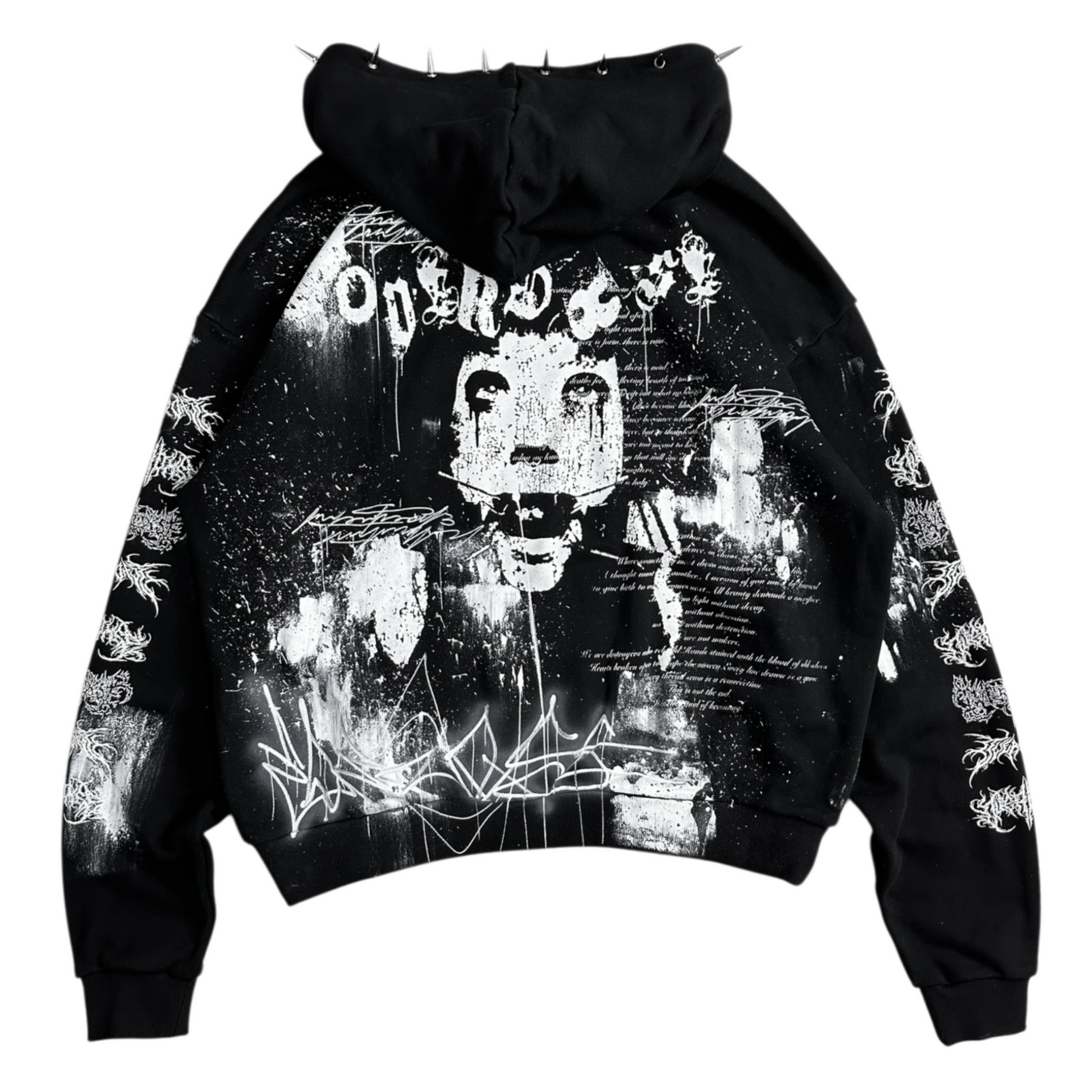 1of1 spiked OVERDXSE HOODIE size XXL