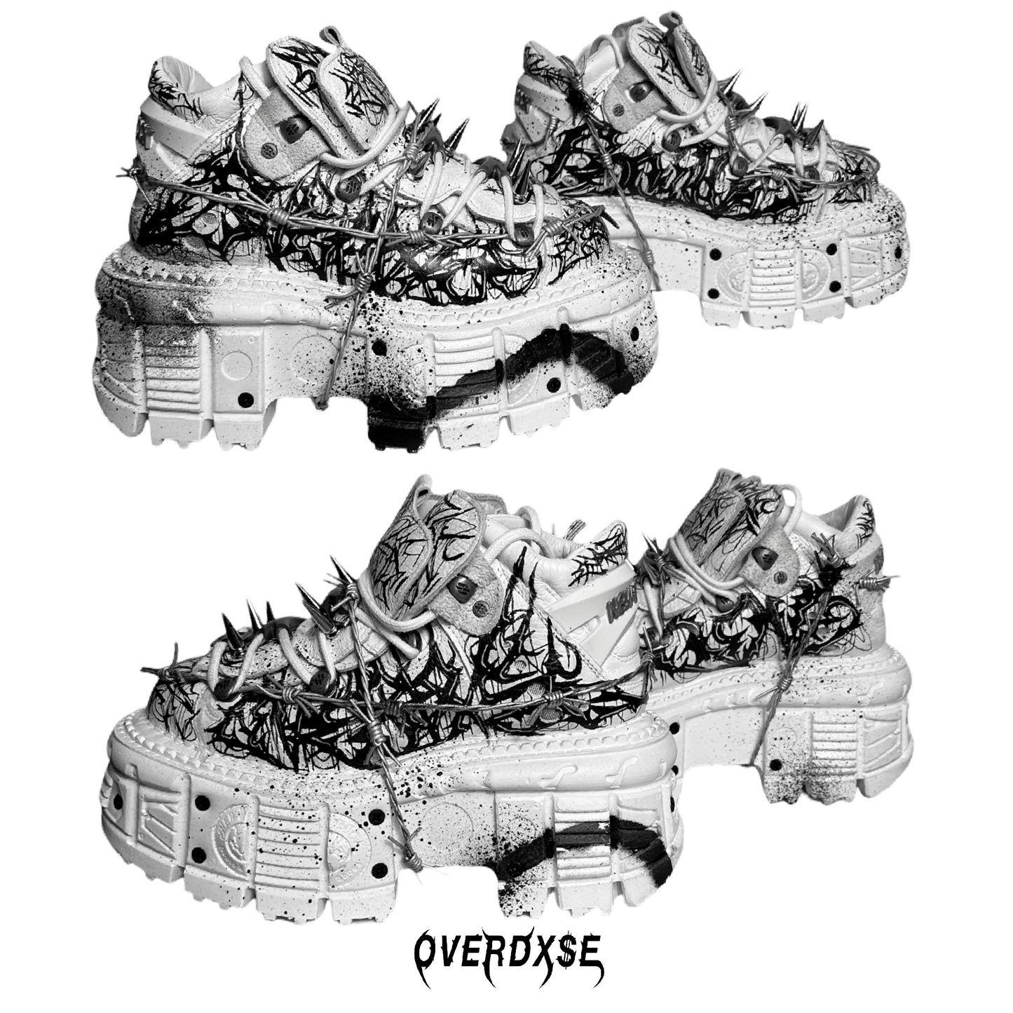 1of1 OVERDXSE x NEW ROCK SPIKE STOMPERS EU39