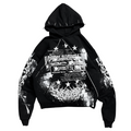 1of1 spiked OVERDXSE HOODIE size L