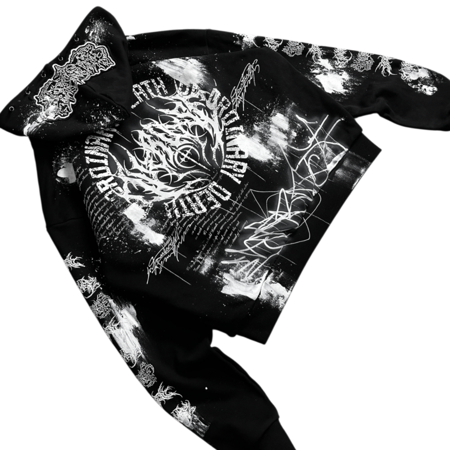 1of1 spiked OVERDXSE HOODIE size XL