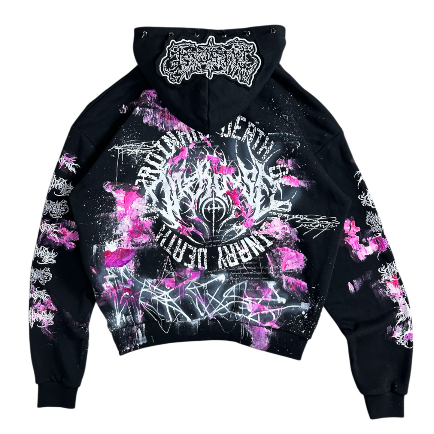 1of1 spiked OVERDXSE MAGNOLIA HOODIE size M