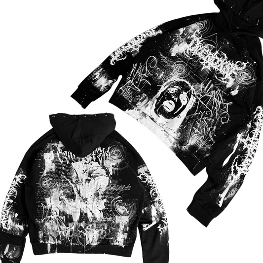 1of1 spiked OVERDXSE HOODIE size XXL