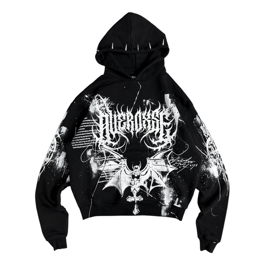 1of1 spiked OVERDXSE HOODIE size L