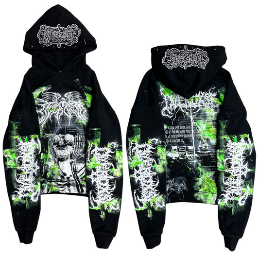 1of1 spiked OVERDXSE EDEN HOODIE size XL