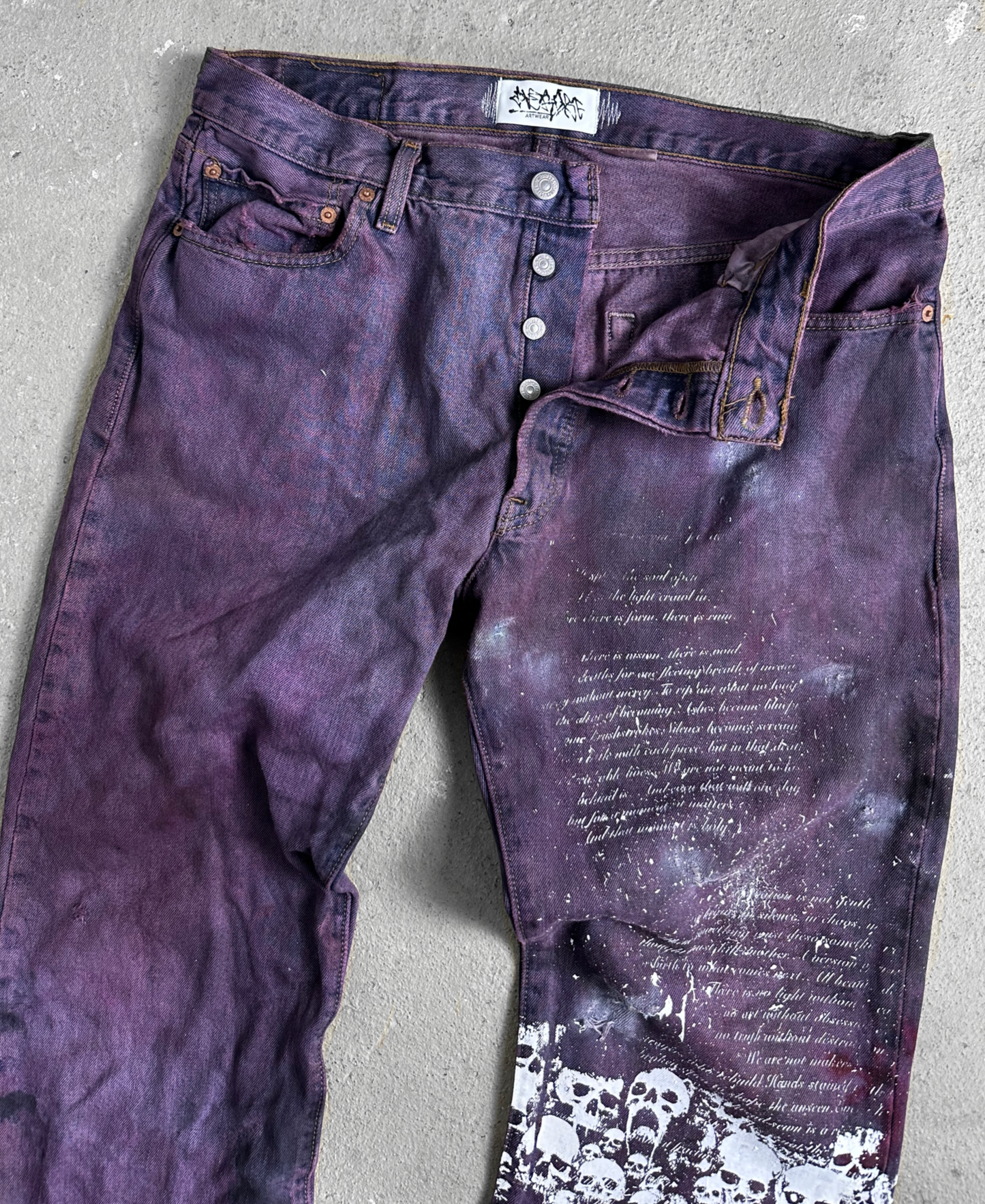 1of1 PURPLE OVERDXSE DENIM size W36 /L34