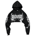 cropped OVERDXSE METAL spike HOODIE all sizes