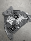 1of1 Stone washed spiked OVERDXSE HOODIE size L