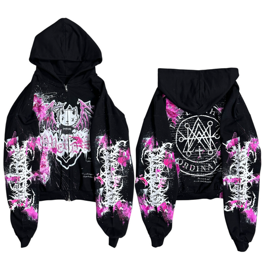 1of1 OVERDXSE DEMON KITTY ZIPPER size XL