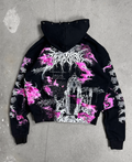 1of1 spiked OVERDXSE MAGNOLIA HOODIE size S