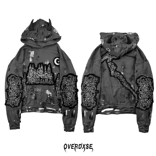 1of1 luxury OVERDXSE CASTLE HOODIE size L