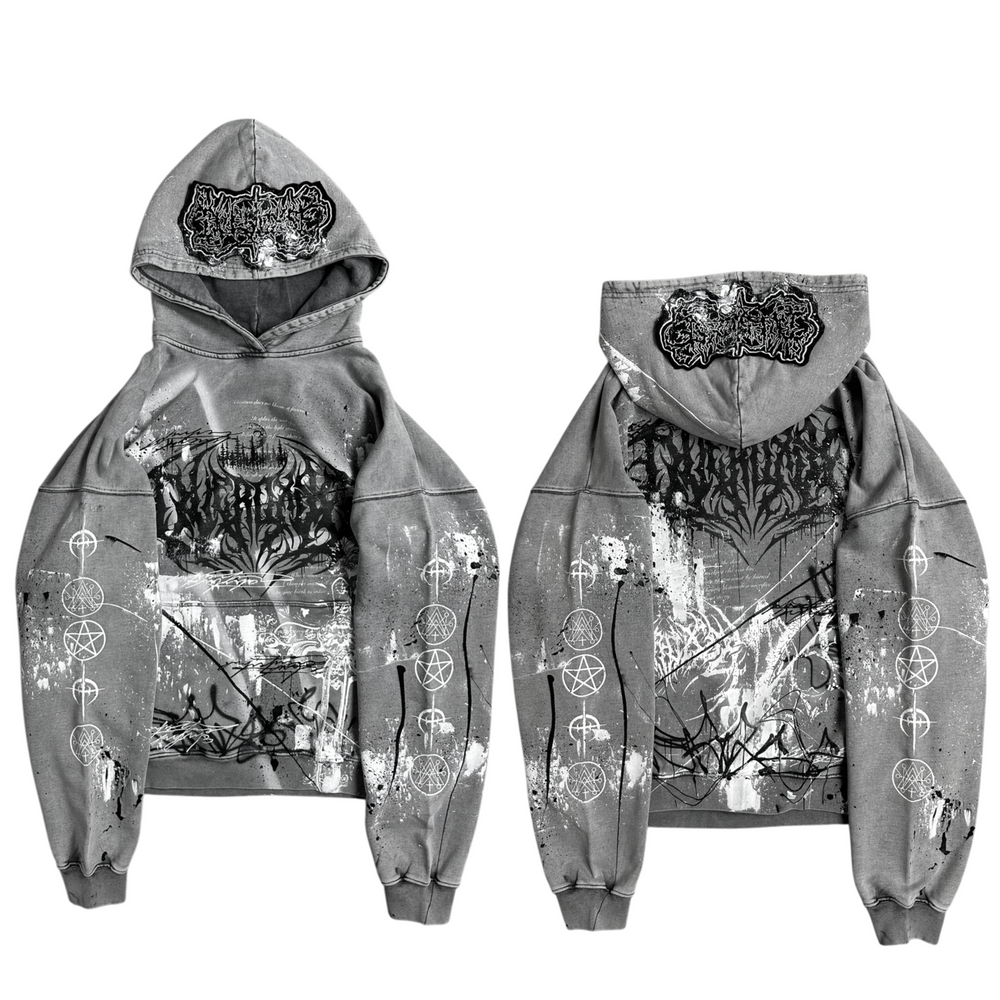 1of1 stone washed OVERDXSE HOODIE size XXL