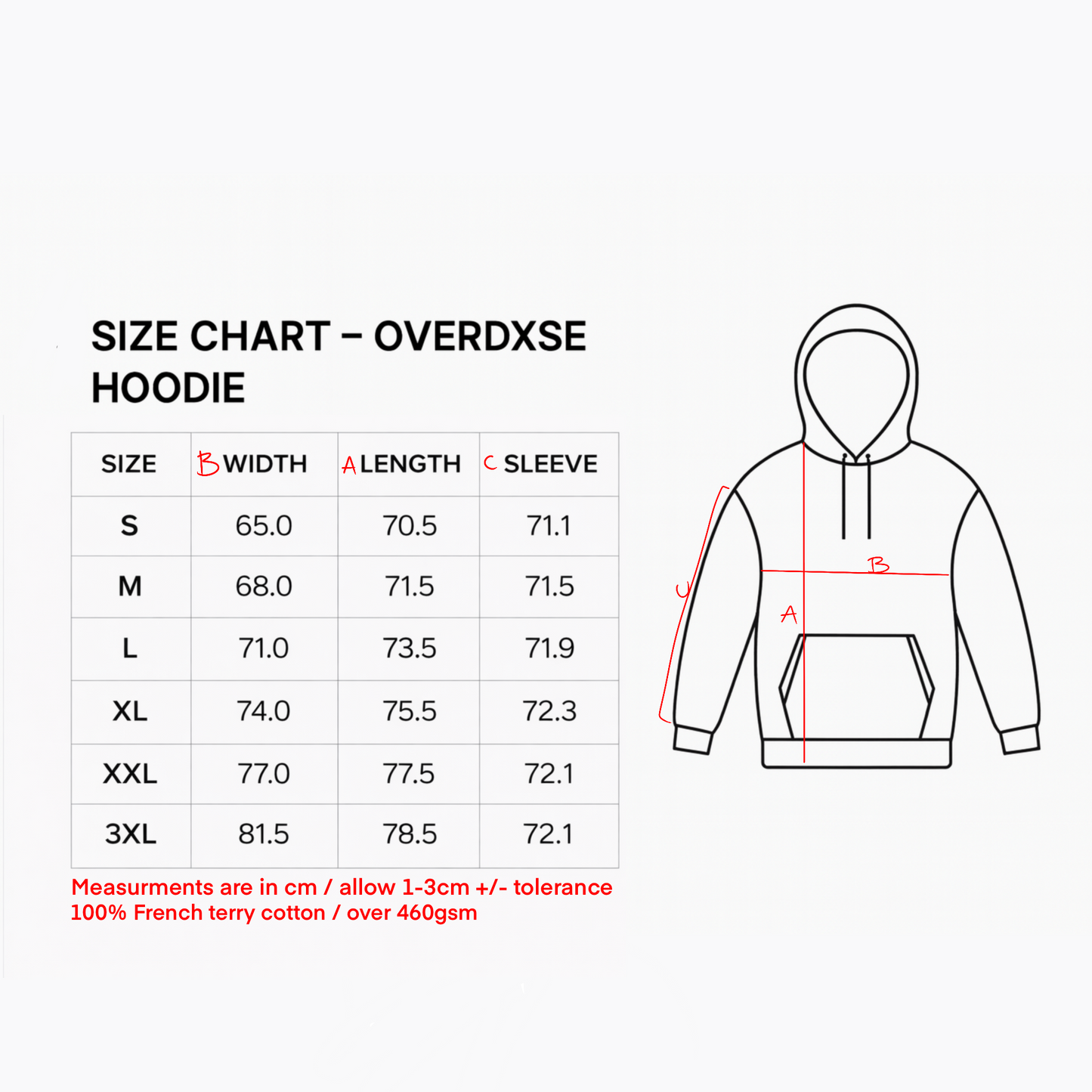 1of1 spiked BLOODY OVERDXSE HOODIE size M