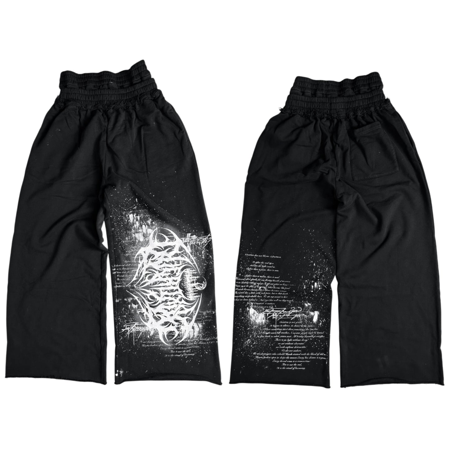 1of1 double waist OVERDXSE SWEATPANTS size L