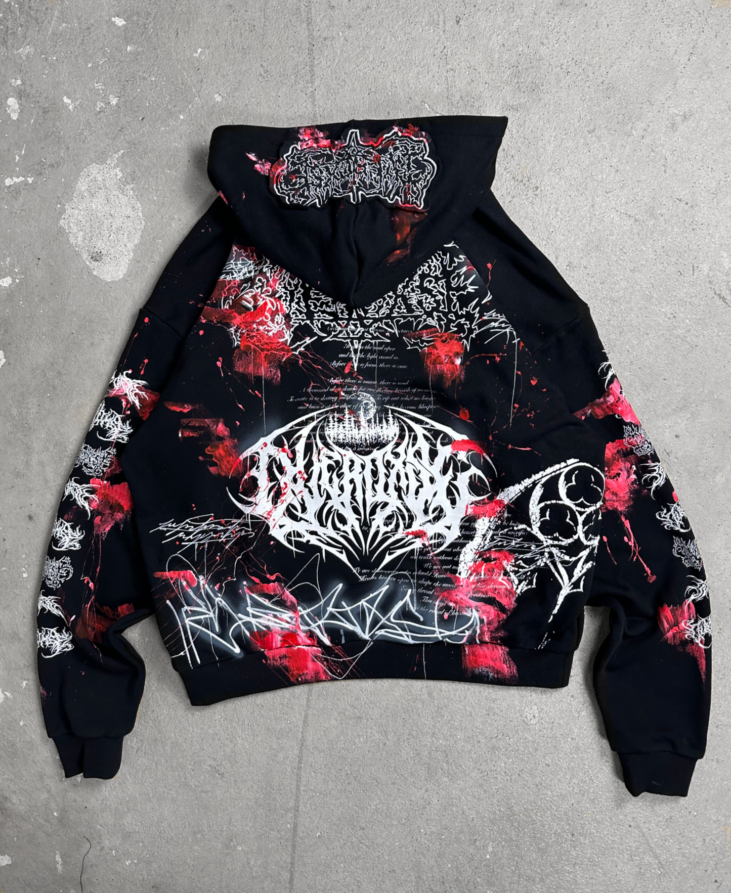 1of1 BLOODY OVERDXSE HOODIE size XXL