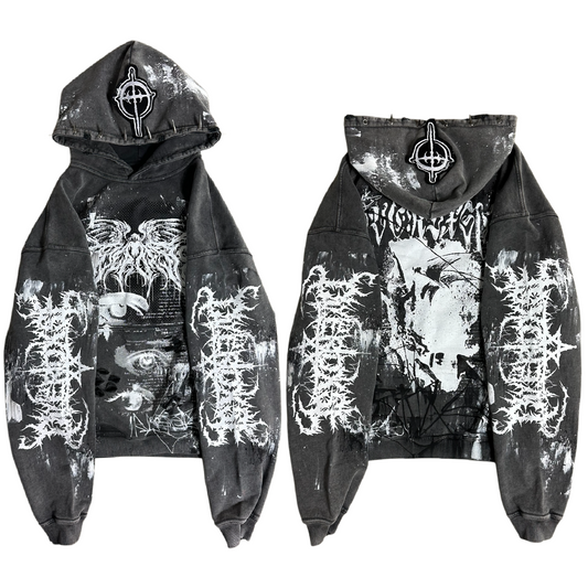 1of1 spiked OVERDXSE HOODIE size XL