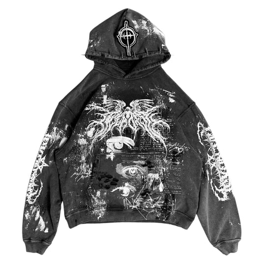 1of1 spiked OVERDXSE HOODIE size XL