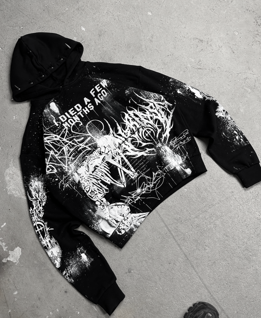 1of1 spiked OVERDXSE HOODIE size M
