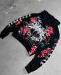 1of1 spiked BLOODY OVERDXSE HOODIE size M
