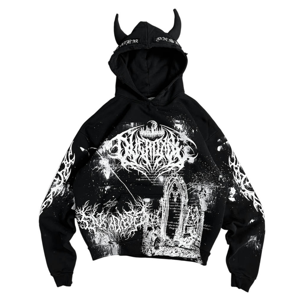 1of1 OVERDXSE DEMON HORN HOODIE size XXL