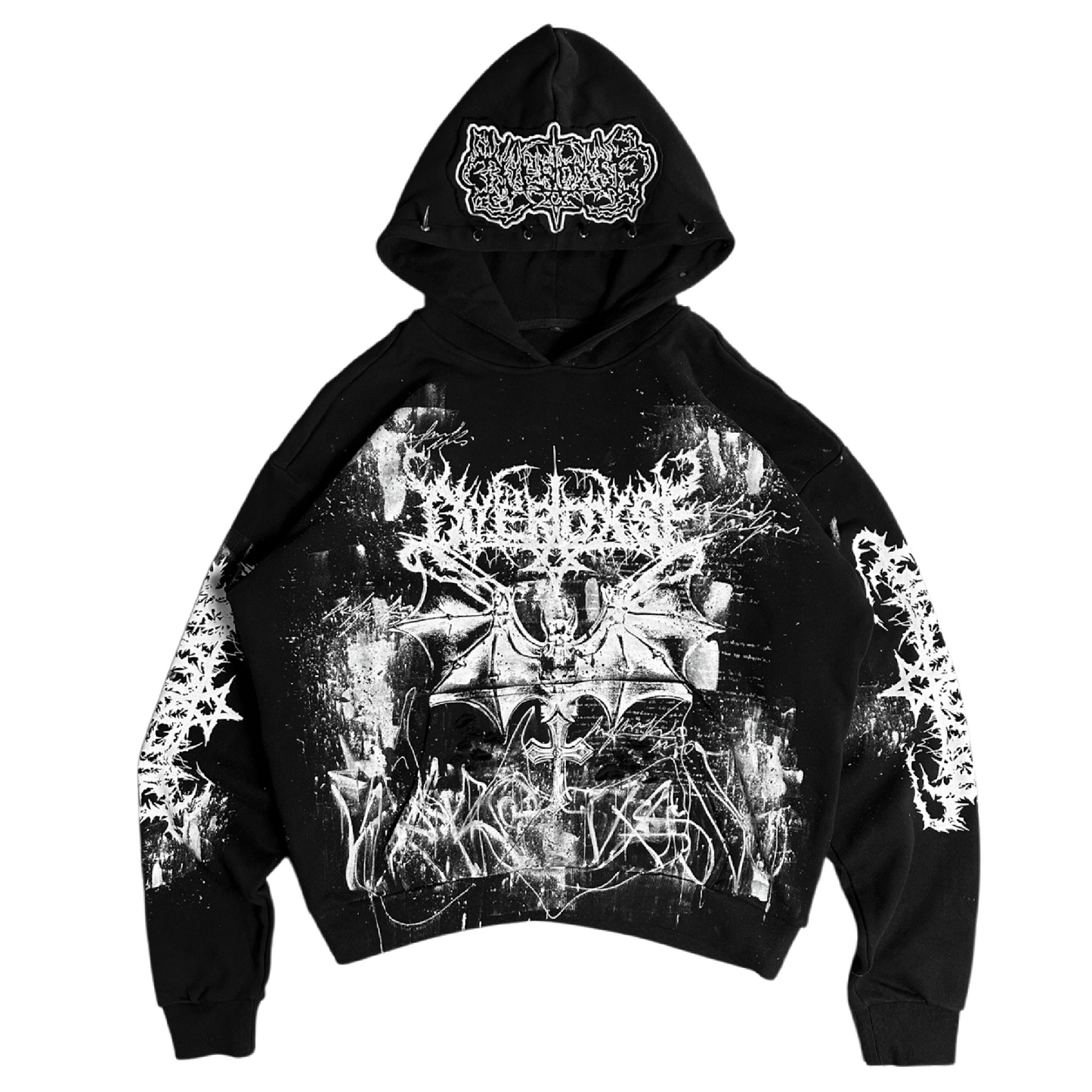 1of1 spiked OVERDXSE HOODIE size XL