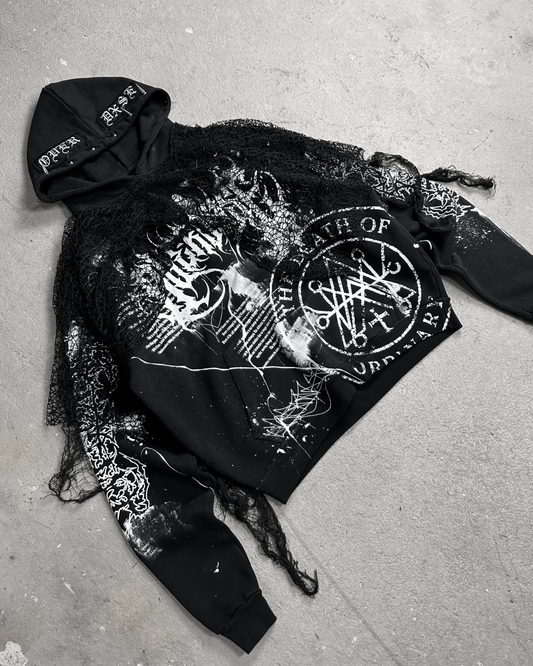 1of1 spiked OVERDXSE „PLAGUE“ HOODIE size XL