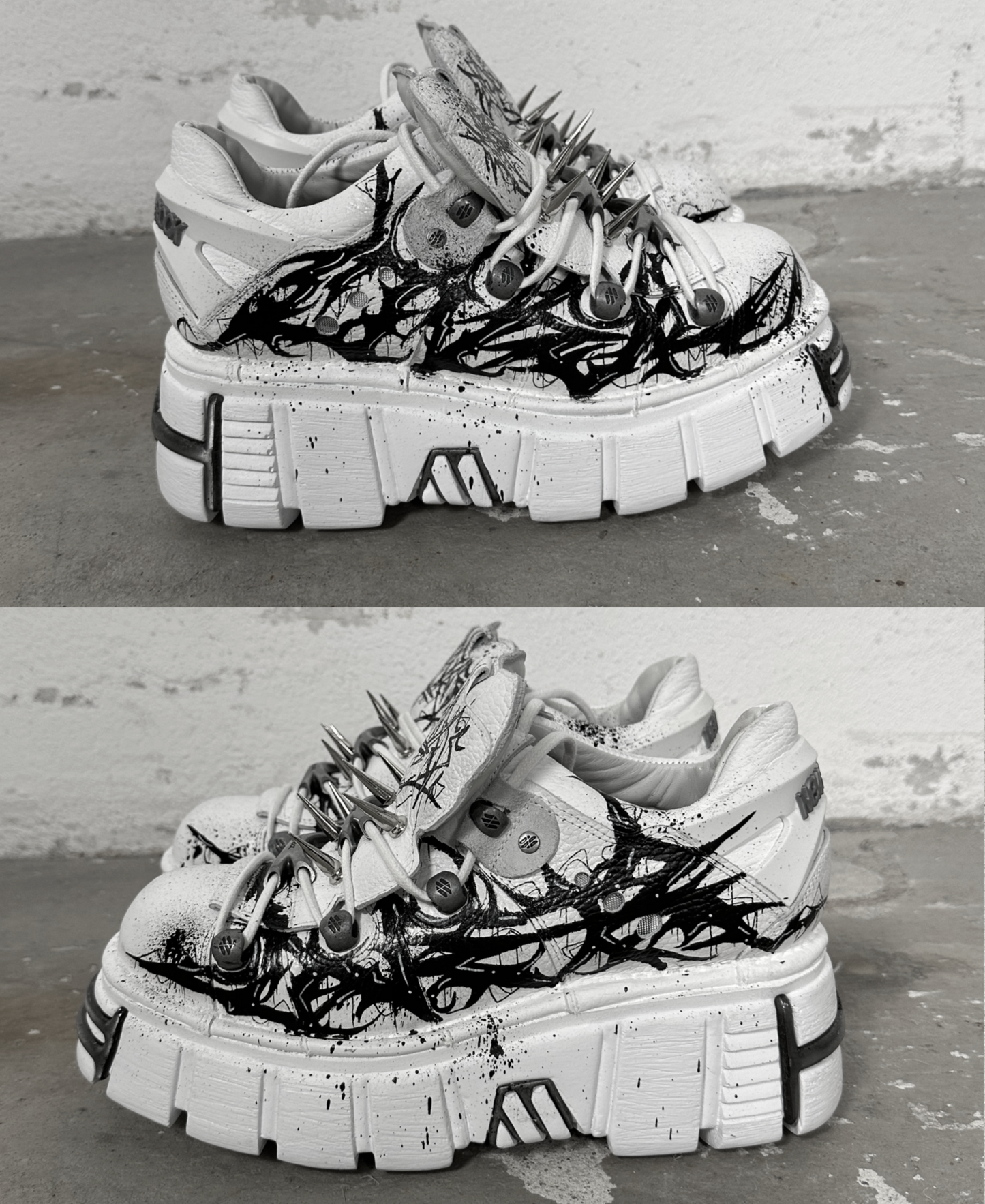 1of1 OVERDXSE / NEW ROCK SPIKE STOMPERS EU43