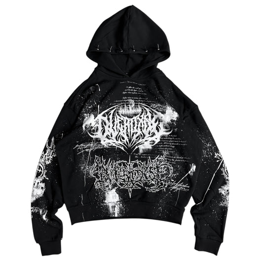 1of1 spiked OVERDXSE HOODIE size XL