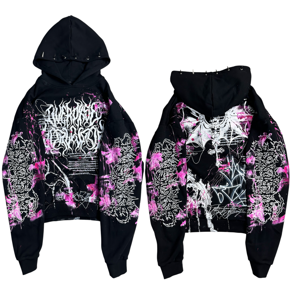 1of1 spiked OVERDXSE MAGNOLIA HOODIE size XL