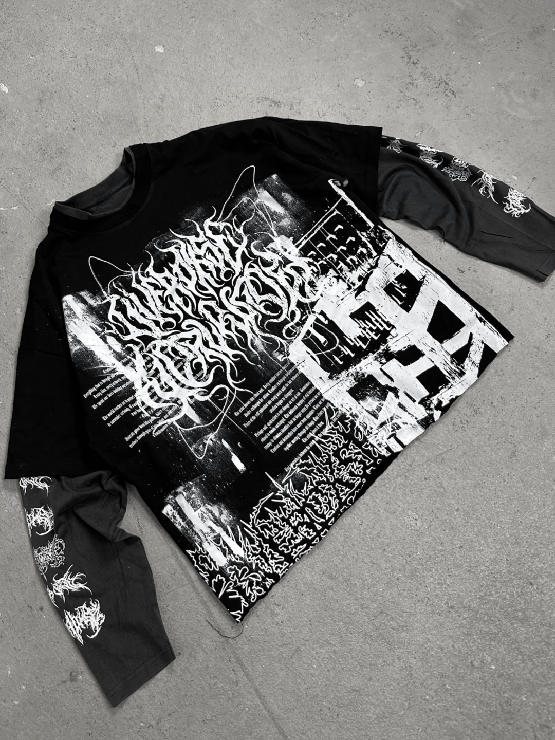 1of1 double layered OVERDXSE LONGSLEEVE size M